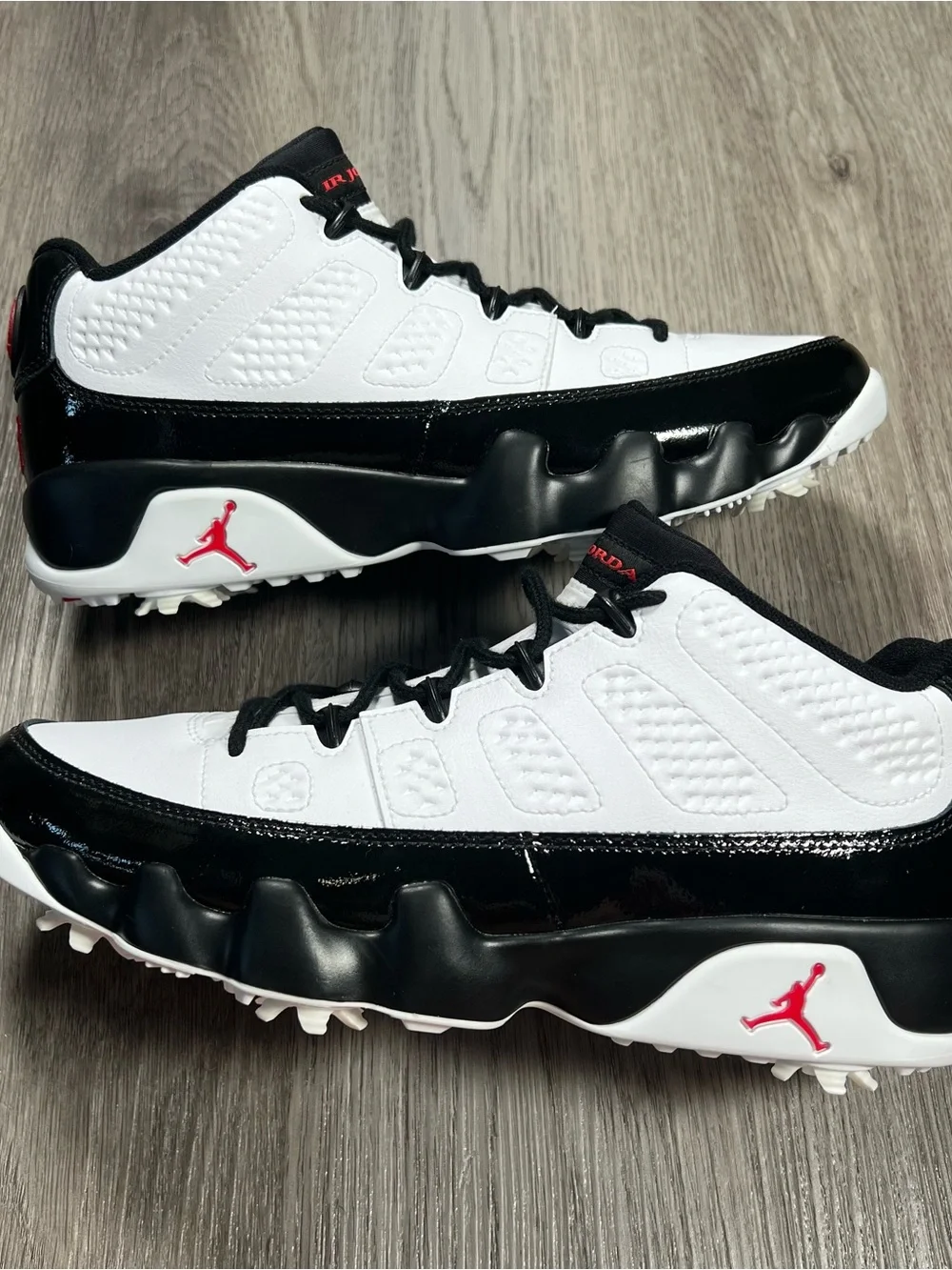 New Nike Air Jordan 9 Retro Low G Golf White Black Mens Size 8.5 FJ5934-100